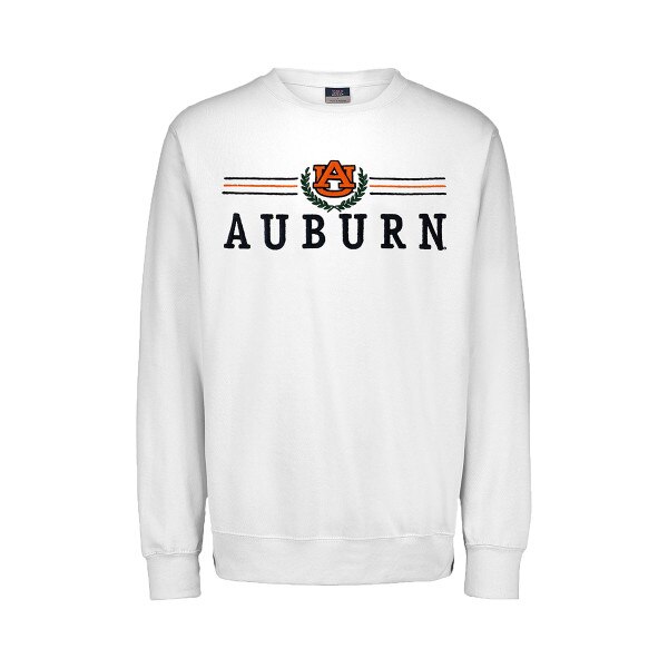 white Auburn laurels sweatshirt